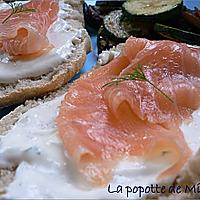 recette Tartine au saumon