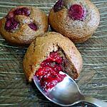 recette Muffins pralinoise et son coeur de framboise
