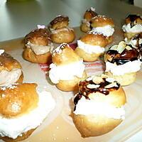 recette Assortiments de mini-choux gourmand (nature/citron-amandes/nutella)