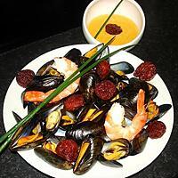 recette Moules au Chorizo et sa crème