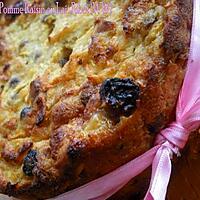 recette pudding pommes raisins au lait ribot