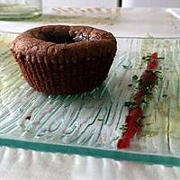 recette Fondant au chocolat-fruit rouge