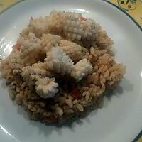 recette Salade de riz au calamar