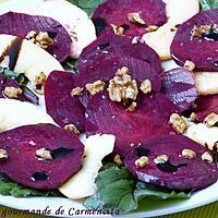 recette Carpaccio de betterave pomme et noix