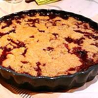 recette Crumble framboise - chocolat