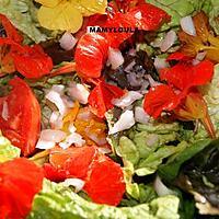 recette Salade de sucrines aux capucines