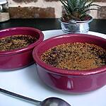 recette La créme brulée version  chocolat
