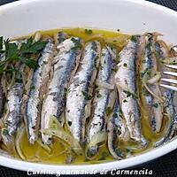 recette Anchois marinés