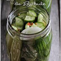 recette ~Cornichons à l'aneth~