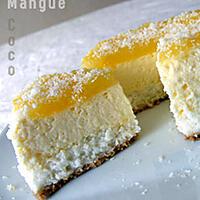 recette Cheesecake noix de coco et mangue anisée