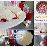 recette Cheesecake nougat et framboises