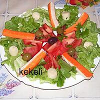 recette Salade de crudités et surimi