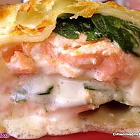 recette LASAGNES SAUMON-EPINARDS