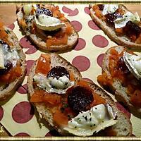 recette Tartines au Chorizo et Chèvre