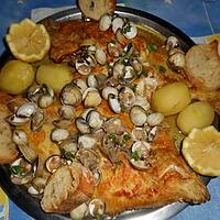 recette Carrelets aux coques
