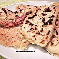 recette Naan jambon et fromage