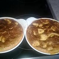 recette petits clafoutis aux pommes ,amande,parfait pour un tête à tête ,si plus ,augmenter les proportions.