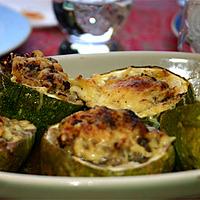 recette Courgette ronde farcie façon moussaka