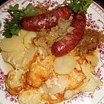 recette Diots au vin de savoie et son gratin