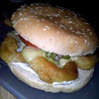 recette Burger au beignets de calamars