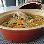 recette Soupe de poulet à l'orge et légumes de les Mille et un délices de  Lexibule