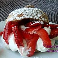 recette TROP CHOUX !!!!! MES CHOUX CHANTILLY A LA ROSE ET AUX FRAISES