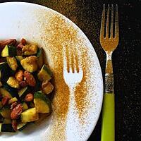 recette La courgette poêlée aux saveurs de soleil