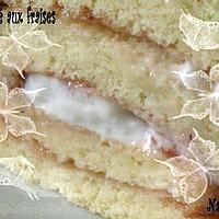 recette Gâteau roulé chantilly confiture de fraise