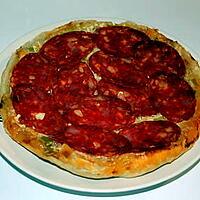 recette Tatin poireaux/chorizo