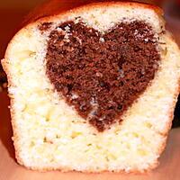 recette Gateau caché: cake au coeur chocolat