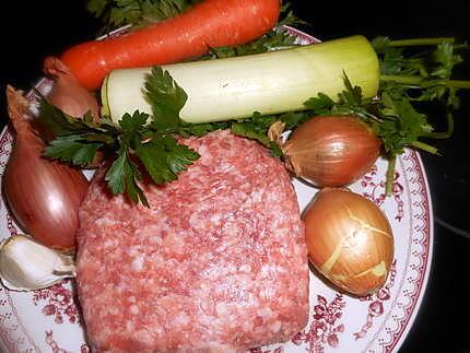 Recette de Choux farcis a la chair a saucisse