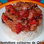 recette Tartare de saumon, fraise,nori sur lit de riz : un maki déstructuré !