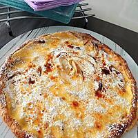 recette Tarte à la crème renversée aux pommes