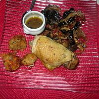 recette assiette,,,  bouchées aux carottes  p de terre, comté  de nathalie  une cuisine pour voozenoo  et reste de poulet,  champignons noirs