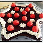 recette gâteau tendresse choco-pralin et ciel étoilé Tagada ®-chantilly