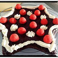 recette gâteau tendresse choco-pralin et ciel étoilé Tagada ®-chantilly