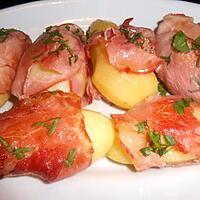 recette POMMES DE TERRE ROTIES AU BACON