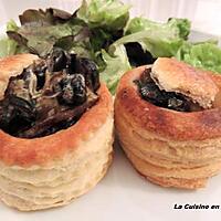 recette Bouchée à la reine escargots et cèpes