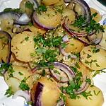 recette Salade de pommes de terre tiédes au vin blanc