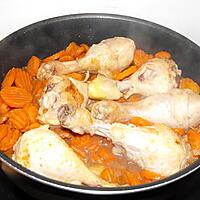 recette POULET AUX CAROTTES ET GINGEMBRE