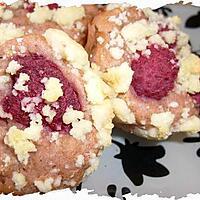 recette Ooo Moelleux tout framboise chapeau de crumble ooO