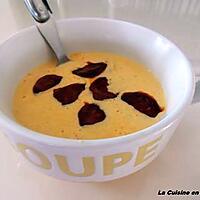 recette Soupe de maïs et chorizo grillé dans le Soup & Co