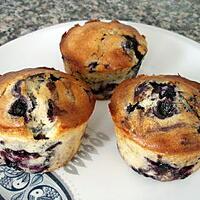 recette Muffins aux myrtilles