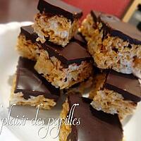 recette ~Barres de corn flakes au chocolat~