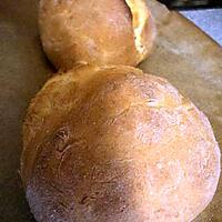 recette petit pain rond ( pistolets )