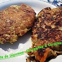 recette Galette de légumes: courgettes & carottes