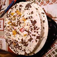 recette gâteau crème au chocolat blanc et au fruits