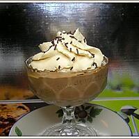 recette crème au chocolat et son espuma au caramel