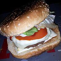 recette Burger tomates mozzarella