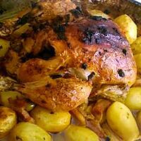 recette Poulet rôti olive citron